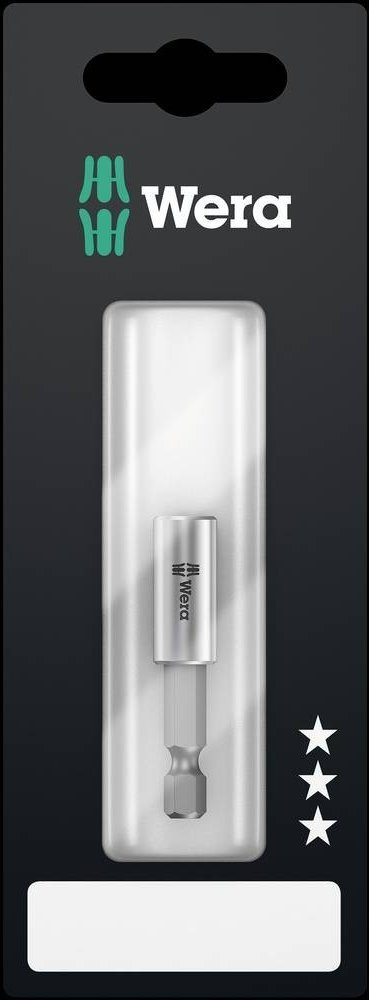 Mbajtës magnetik për bite Wera Universal Stainless Steel 50mm, çelik inox, 1/4"
