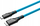 Kabllo tethering Mathorn MTC 530, USB C në Micro USB B, 5m, Arctic Blue