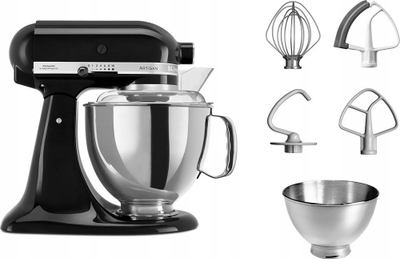 Mиксер планетарен KitchenAid 5KSM185PS, 300W, метален, сив