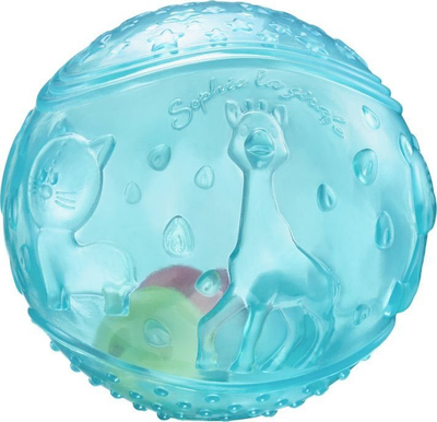 Top lodër sensorial Sophie La Girafe Vulli, me zile, 3m+, blu