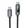 Kabllo USB C në USB C Hoco X112, 60W, me ekran, 1m, e zezë
