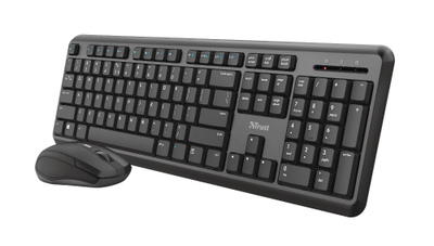 Set tastierë dhe maus Trust Ody Silent Wireless, i zi