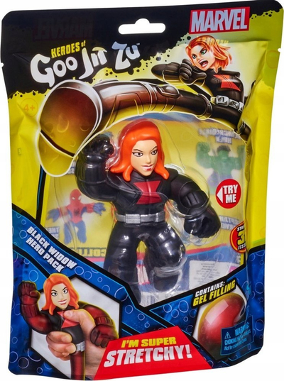 Set figura Heroes of Goo Jit Zu Black Widow, 4 copë, për kalamaj, shumëngjyrëshe