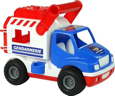 Lodër makinë policie ConsTruck Gendarmerie 46536, rrota gome, rimorkio me mekanizëm, shumëngjyrëshe
