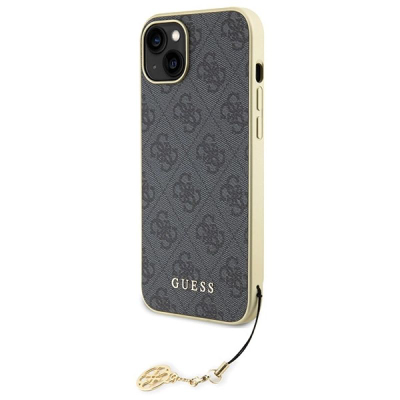 Маска за телефон Guess GUHCP15MGF4GGR, iPhone 15 Plus 6.7", серија 4G Charms, сива