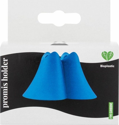 Mbajtëse furçash dhëmbësh Promis Double Stand, për 2 furça, bioplastikë, blu