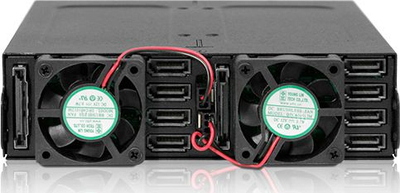 Kasetë diskesh Icy Dock ToughArmor MB998SK-B, 8x 2.5" SAS SATA, për bay 5.25", metal