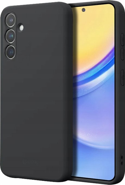 Mbulesë telefoni Crong Color Cover për Samsung Galaxy A15 5G, silikon fleksibël, anti-shock, e zezë