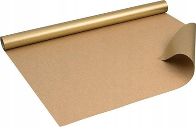 Letër dhuratash Kraft APLI, 100x300cm, 70 g/m2, ngjyrë ari