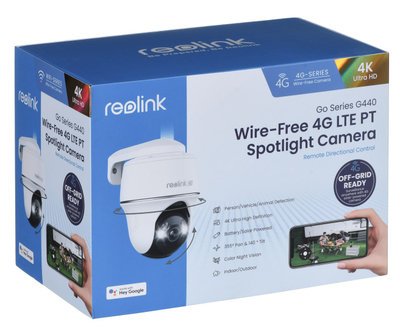 Kamerë sigurie Reolink Go Series G440 Dome, e bardhë