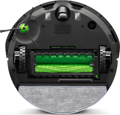 Robot pastrues iRobot Roomba Combo i5+, 4 faza pastrimi, Clean Base automatike, gri
