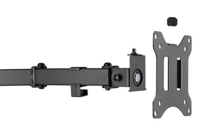 Mbajtëse monitori Digitus DA-90401, për 2 ekrane 15"-32", 8 kg, VESA 75x75 100x100, e zezë