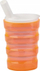 Gotë Sundo Ribbed, 200ml, me kapak kundër rrjedhjes, portokalli