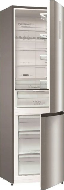 Frigorifer kombinuar Gorenje NRK620CA2XL4, 331L, NoFrost, argjendti