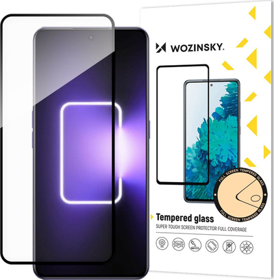 Xham mbrojtës Wozinsky Full Glue, Realme GT Neo 5 GT3, 9H, kornizë e zezë