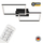 Ndriçues Briloner Led 50 cm, 2x15W, 1650 lm, i zi