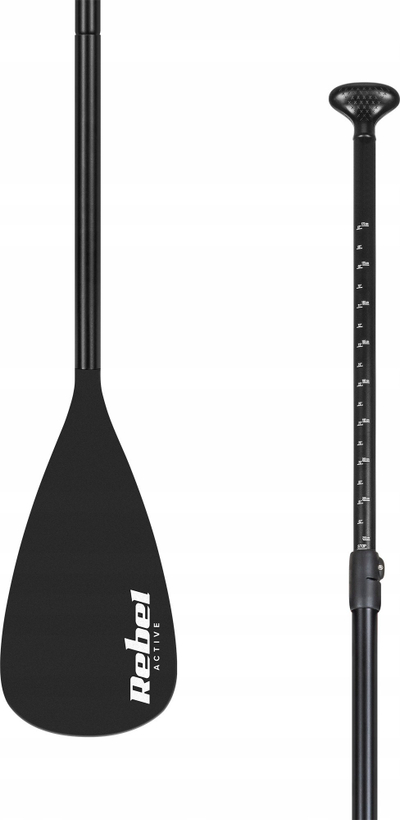 Lopatë SUP Rebel Active RBA-4505, e rregullueshme 205 deri 225 cm, e zezë