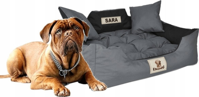 Shtrat për qen KINGDOG Soft Waterproof, 100x75 cm, material PVC që s’e kap uji, i zi