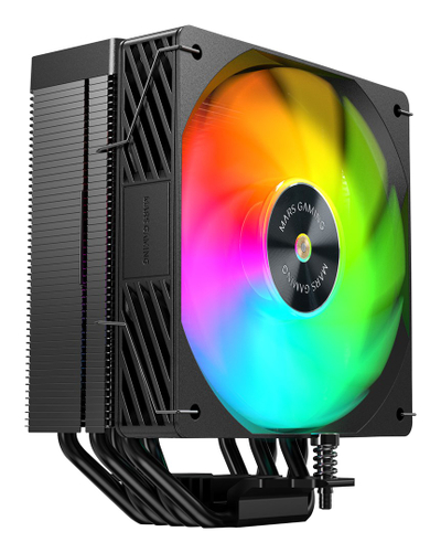 Ftohës CPU Mars Gaming MCPU-X5ARGB, 280W TDP, ventilator 120mm ARGB, i zi