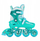 Patina inline për fëmijë Nils Extreme Yworolki NA13102, e rregullueshme M 34-37, e gjelbër