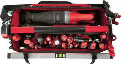 Çantë veglash Milwaukee Packout Tote, 500mm, material balistik, e kuqe