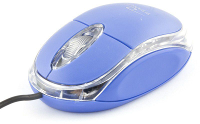 Maus Esperanza Raptor, me kabllo, USB, Niebiesko-przezroczysty