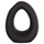 Dekor tavoline qeramike Ellipto 16,5x9x20,3Hcm (HM4644.02), zezë