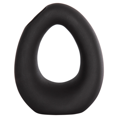 Dekor tavoline qeramike Ellipto 16,5x9x20,3Hcm (HM4644.02), zezë