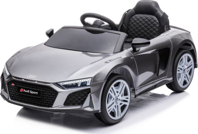 Veturë elektrike për fëmijë Audi R8 A300, 12V, telekomandë, argjend