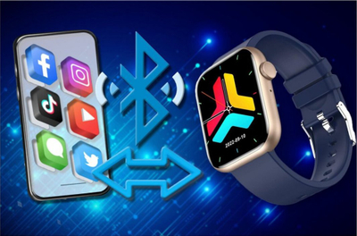 Orë inteligjente Gravity GT3-4, ekran 1.85", Bluetooth, blu e errët