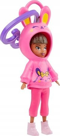 Kukull Polly Pocket Hoodie Friends Polly Rabbit, 8 cm, për goca 4+, shumngjyrëshe