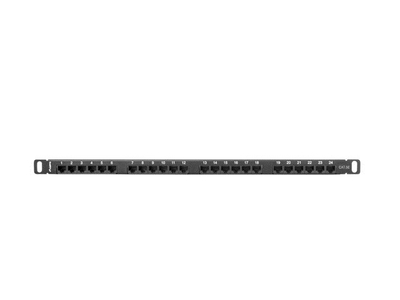 Patch panel Lanberg PPU5-0024-B, 24x RJ-45, Cat.5E, 0.5U 19", i zi