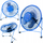 Ventilator tavoline Esperanza Yugo, USB, metalik, blu