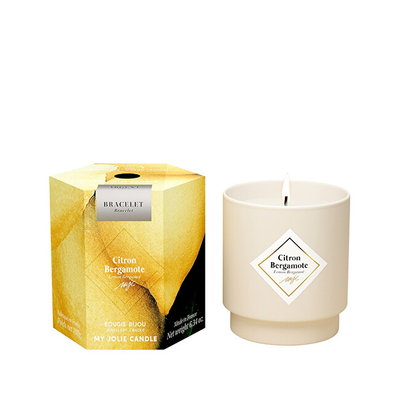 Qiri aromatik My Jolie Candle Les Surprenantes Island Monoi, 36 orë, me byzylyk argjendi