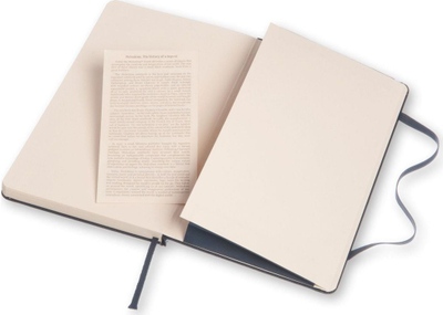 Fletore Moleskine Classic Notebook Large, kapak i fortë, 13 x 21 cm, blu