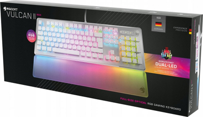 Tastierë gaming ROCCAT Vulcan II Max, optiko mekanike, RGB, e bardhë