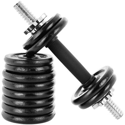 Set hantellash EB Fit 585463, 2 x 7.5 kg, gize, të zeza