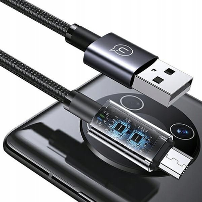 Kabllo USB në Micro USB Usams SJ668USB, 1.2m, 2A, ngjyrë argjendtë