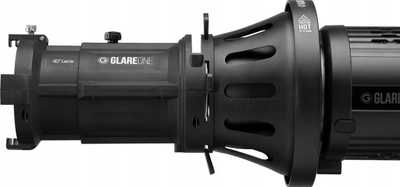 Aksesori i ndriçimit GlareOne Spotlight PRO 40°, Projection Snoot, për LED dhe blice studio