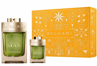 Set dhuratë për meshkuj Eau de Parfum Bvlgari Man Wood Essence, 100 ml + 15 ml