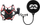 Set aksesorësh mikrofoni Mozos SHM2 PS-1, 48–54 mm, mbajtës anti-vibrim me pop filter, i zi e kuq