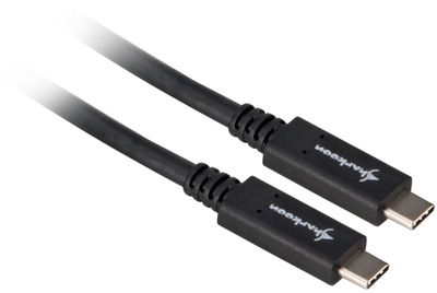 Kabllo Sharkoon USB-C në USB-C, 1 m, e zezë