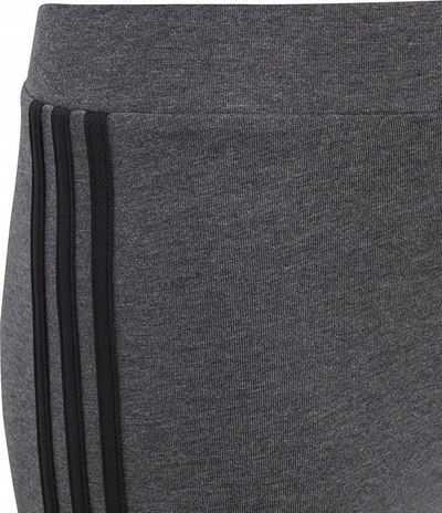 Leggings për fëmijë adidas 3 Stripes TIG Jr IC3626, pambuk elastik, gri