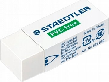 Гума Staedtler 525 B30, за молив, бела