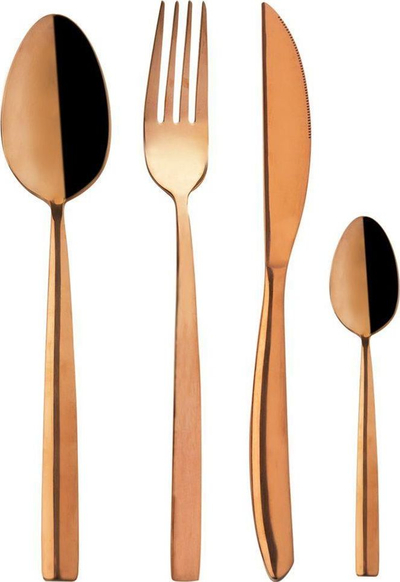 Set lugësh Orion COPPER, 24 pjesë, çelik inox, bakër