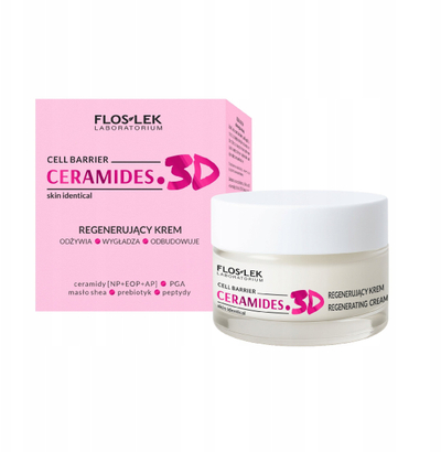 Krem fytyre Floslek Ceramides 3D Regenerating, 50ml, për rigjenerim