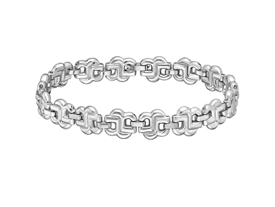 Byzylyk për femra Hugo Boss Double B 1580740, i argjendtë