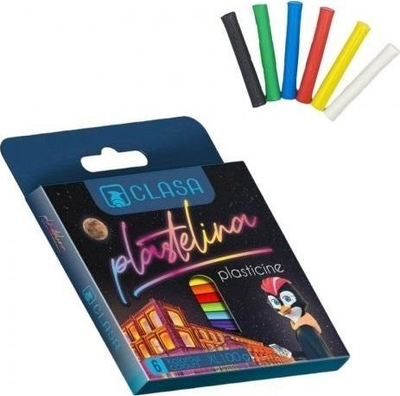 Plastelinë Clasa Plasticine XL, set 6 ngjyra, 100g
