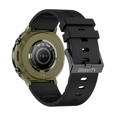 Smartwatch Gravity GT21-7, ekran 1.6", IP67, me rrip silikoni t'zi