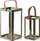 Set fanarësh dekorativë Mondex LOUIS, metal, set 2 copë, gri